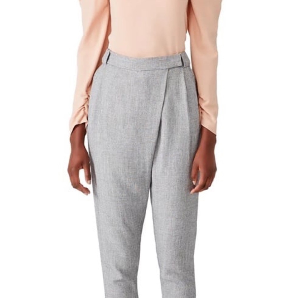 Halston Heritage Light Gray Women's Trousers 6